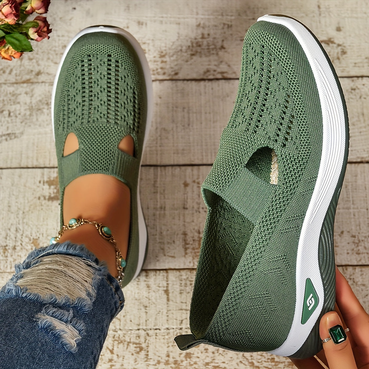 Beatrice | Breathable Slip-On Comfort Trainers