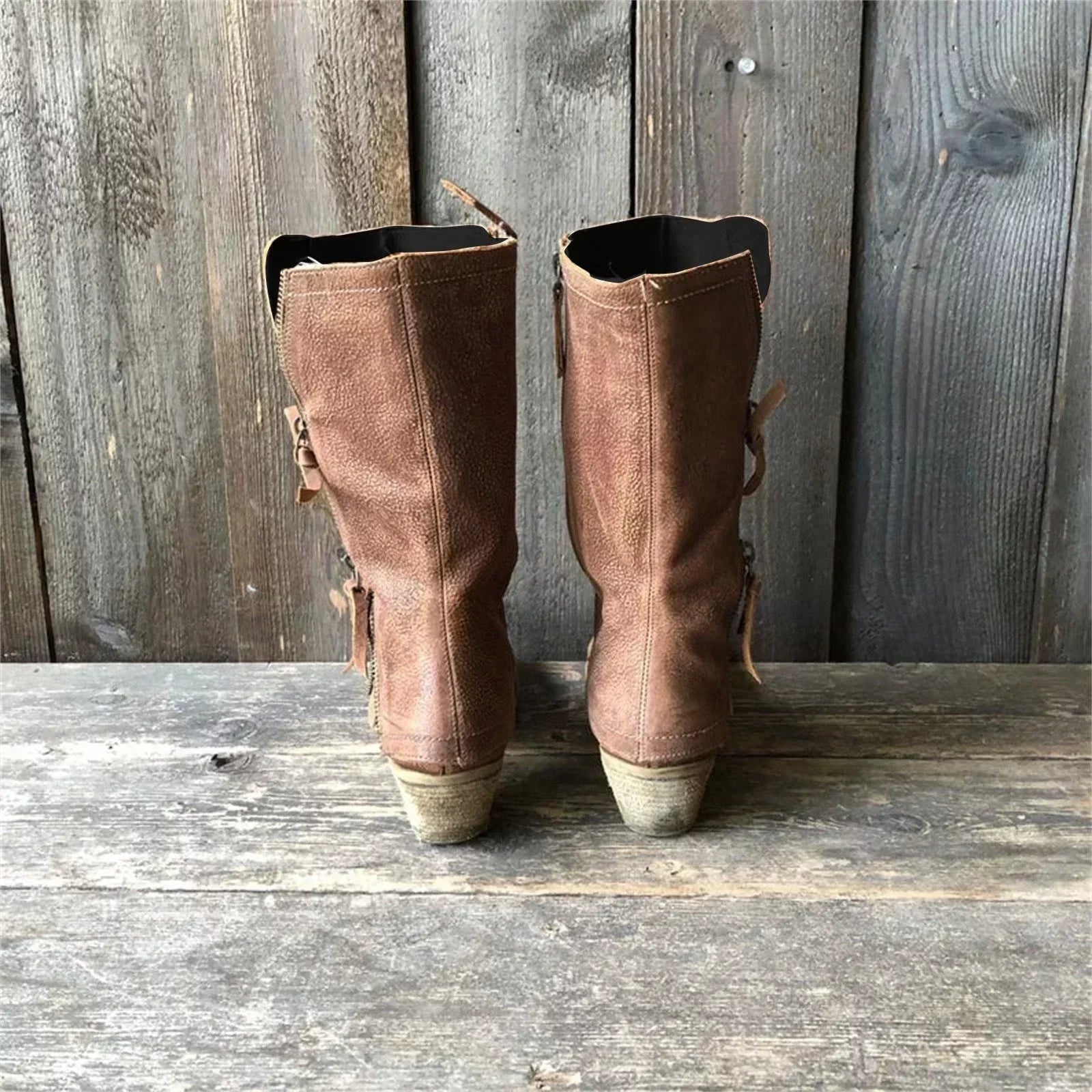 Cosy Zip-Up Mid-Calf Boots