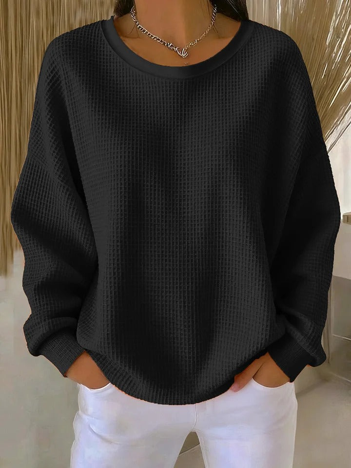 Camille | Oversized Waffle-Knit Sweater