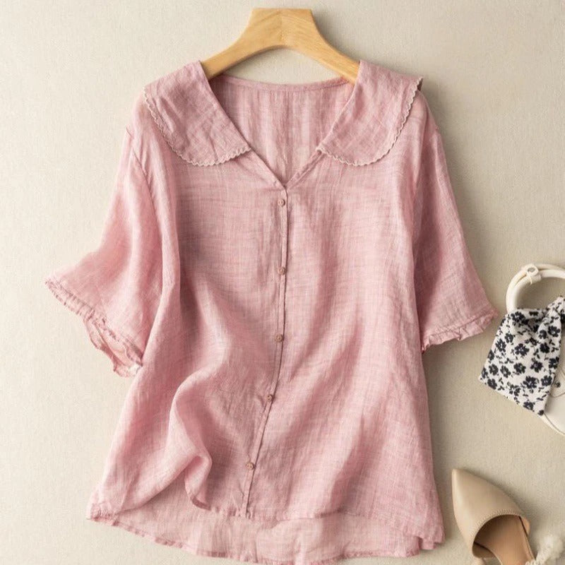 Isabelle | Vintage Button-Up Blouse
