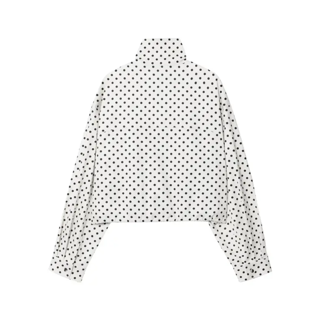 DARCY™ – Polka Dot Long Sleeve Jacket