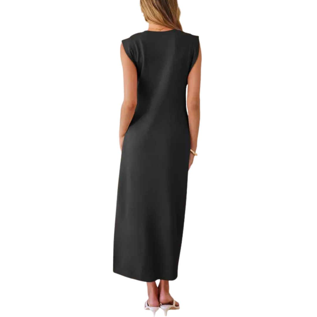 BREEANA™ – Relaxed Sleeveless Split Maxi Dress