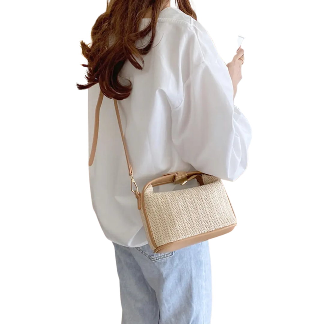 PALOMA™ – Woven Straw Crossbody Shoulder Bag
