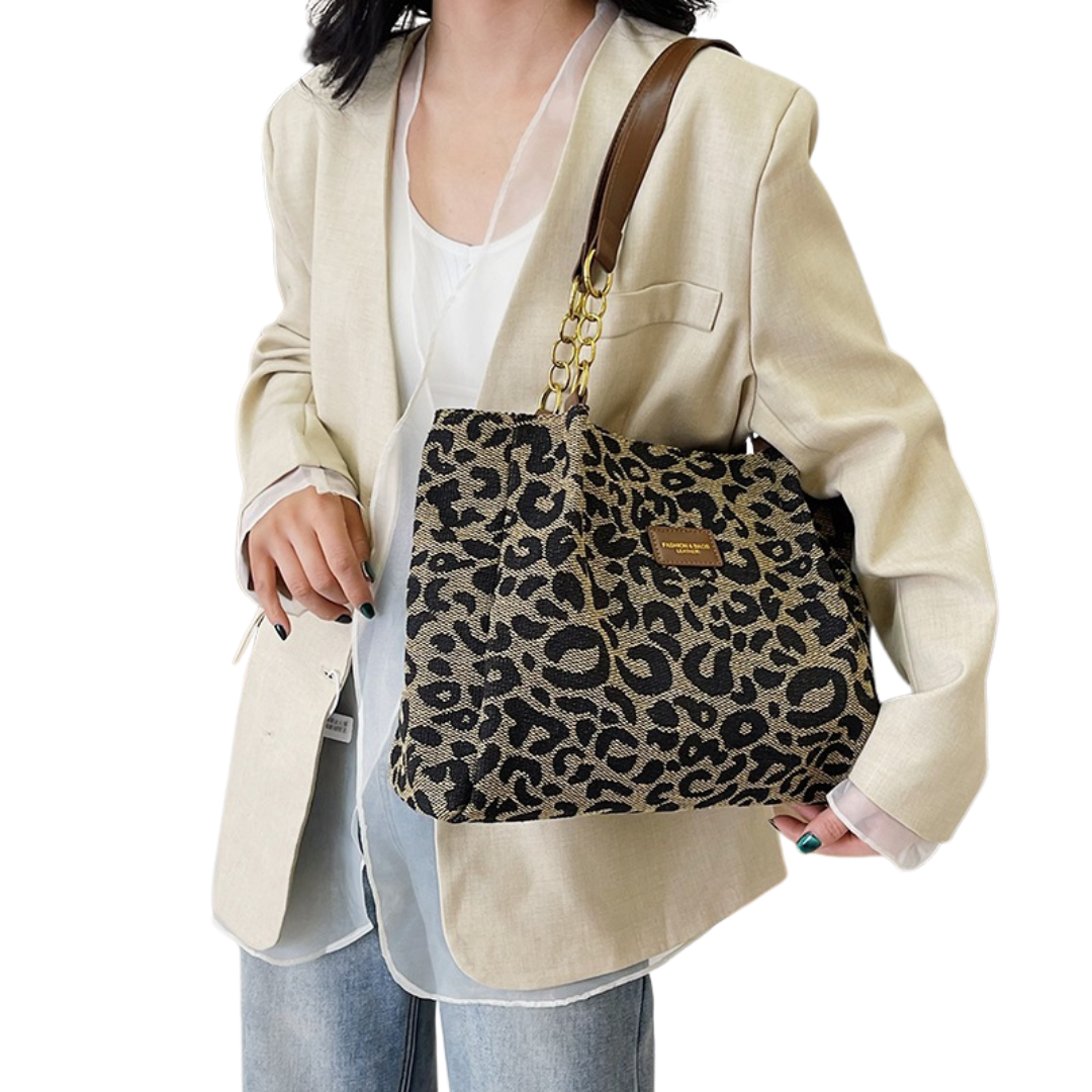 NIKITA™ – Bold Leopard Print Tote Shoulder Bag