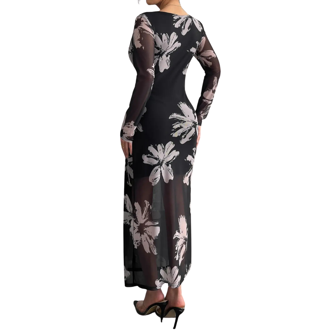 MEADOW™ – Elegant Floral Maxi Dress