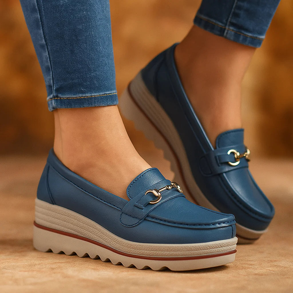 Lilac | Comfortable Everyday Wedge Loafers