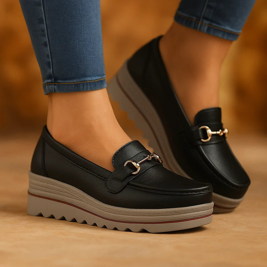 Lilac | Comfortable Everyday Wedge Loafers