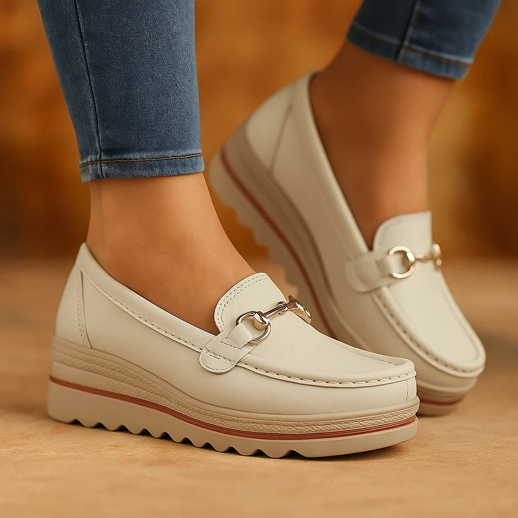 Lilac | Comfortable Everyday Wedge Loafers
