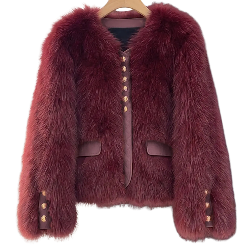 RUTH™ – Stylish Faux Fur Patchwork Winter Jacket