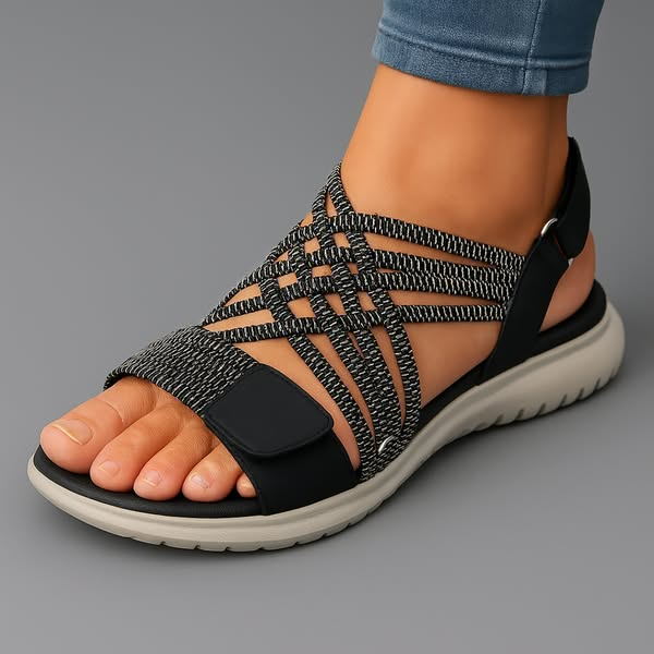 Isadora | Woven Strap Comfort Sandals