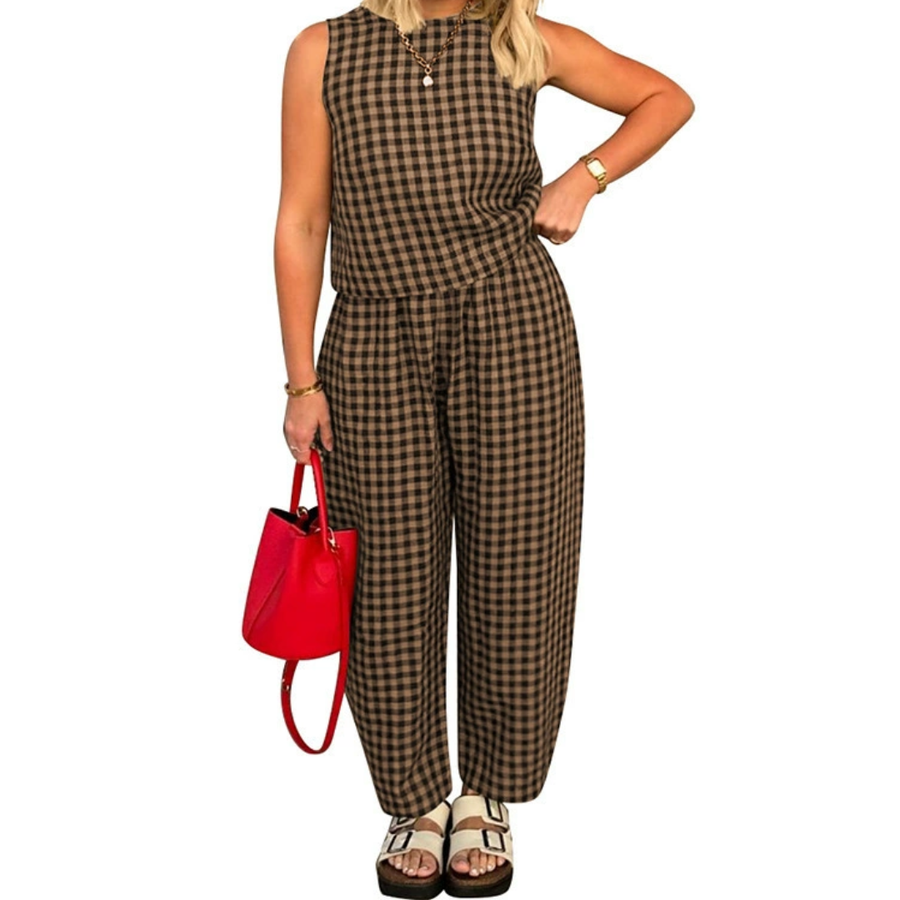 SHANIAH™ – Loose Fit Pocket Crop Top & Pants Set
