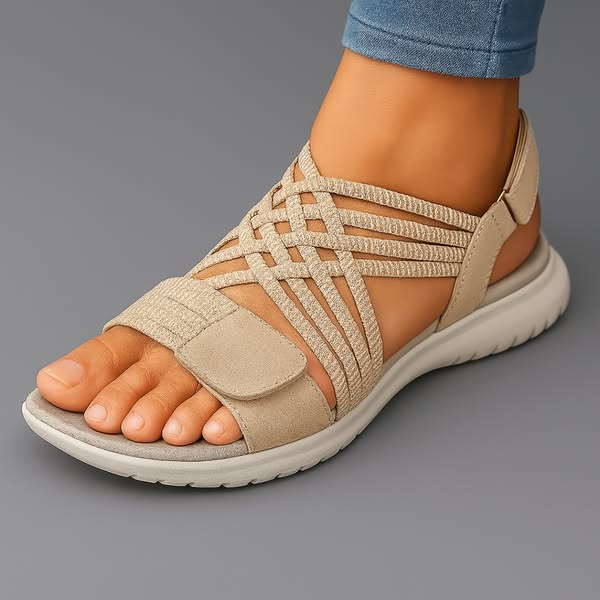 Isadora | Woven Strap Comfort Sandals
