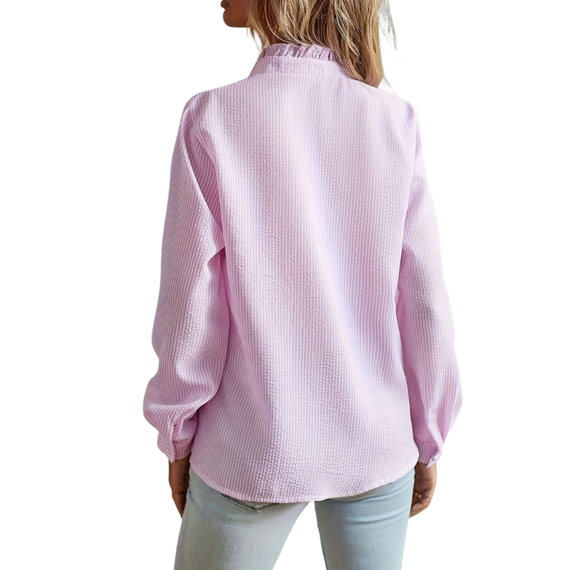 HONEY™ – Contemporary Ruffle Trim Blouse