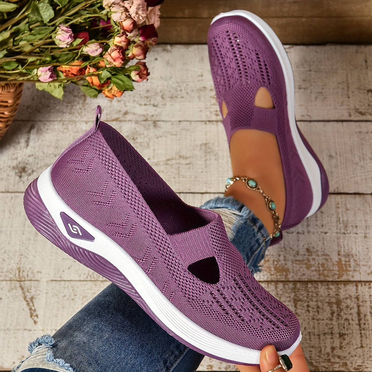 Beatrice | Breathable Slip-On Comfort Trainers
