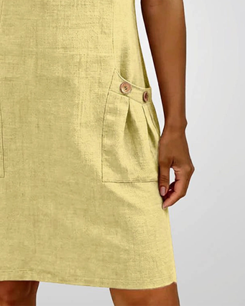 Van Elst Mode® | Katoenen jurk met ritssluiting