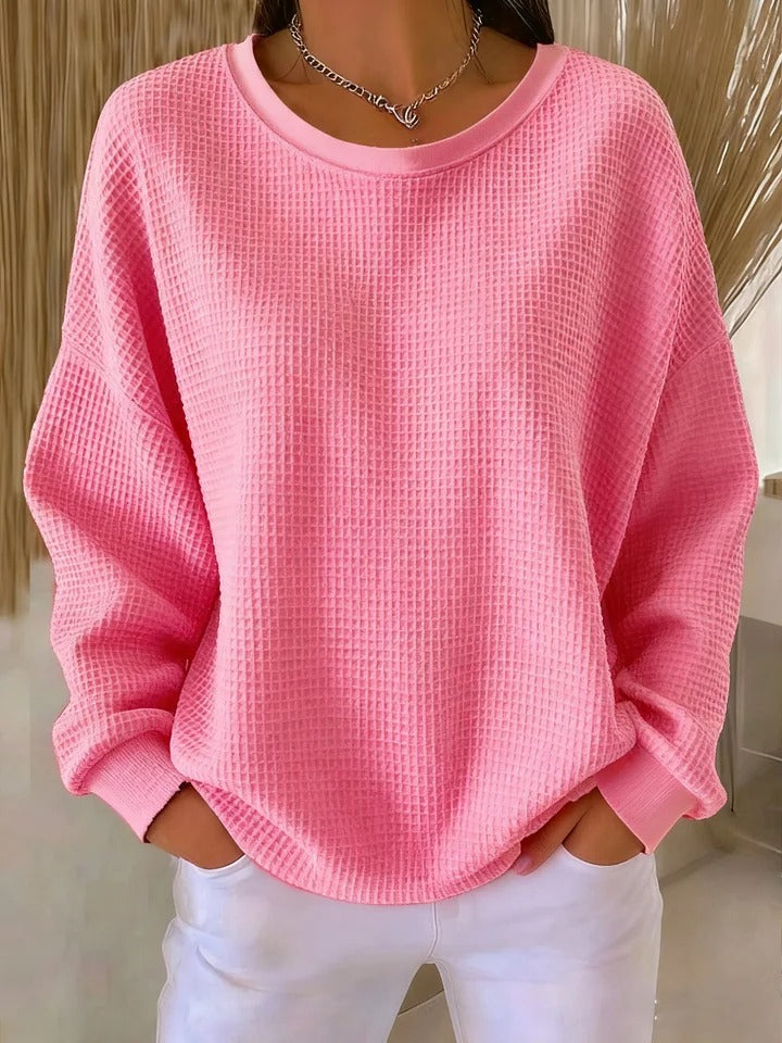 Camille | Oversized Waffle-Knit Sweater