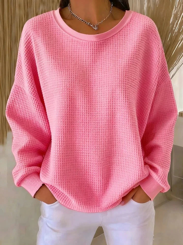 Ria | Comfortable Everyday Waffle-Knit Top