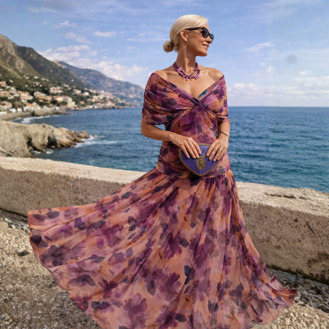 Josephine | Draped Wrap Maxi Dress