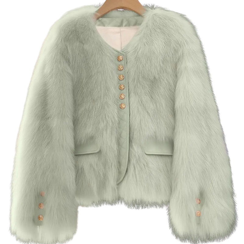 RUTH™ – Stylish Faux Fur Patchwork Winter Jacket