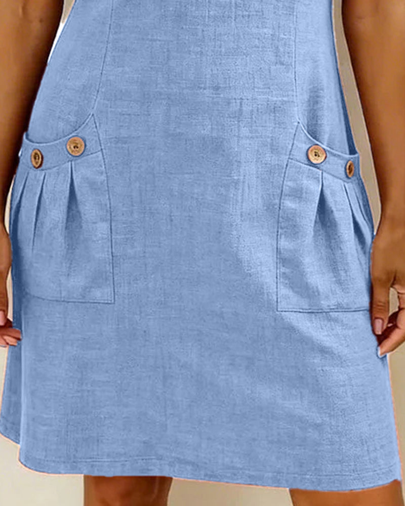 Van Elst Mode® | Katoenen jurk met ritssluiting