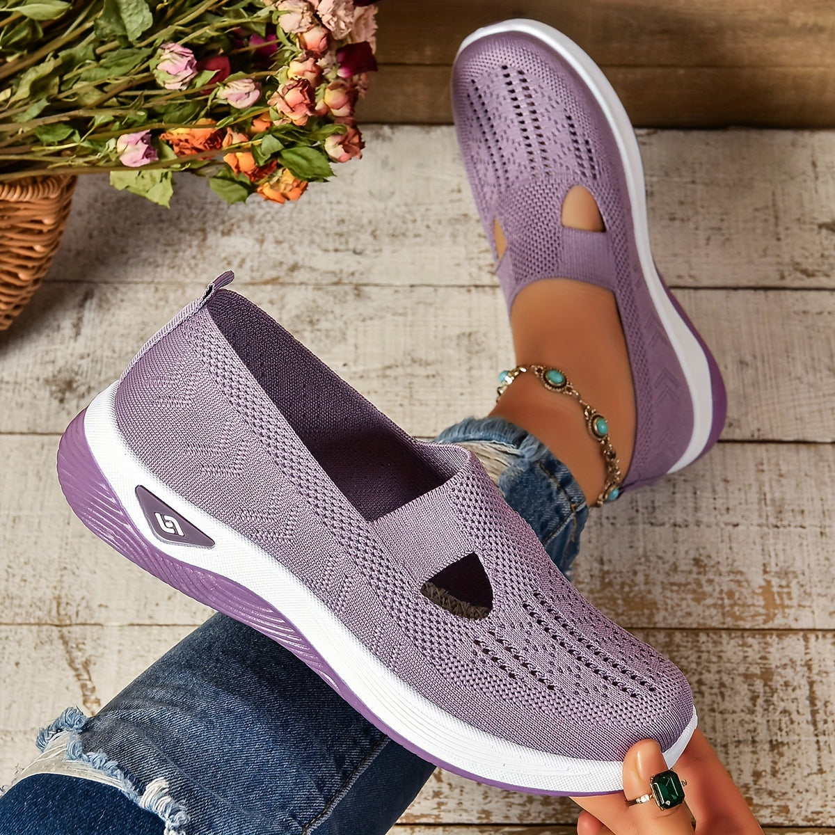Beatrice | Breathable Slip-On Comfort Trainers