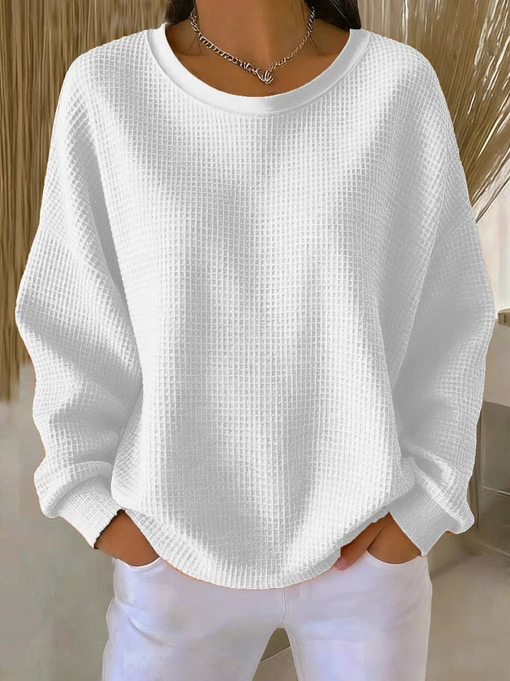 Camille | Oversized Waffle-Knit Sweater
