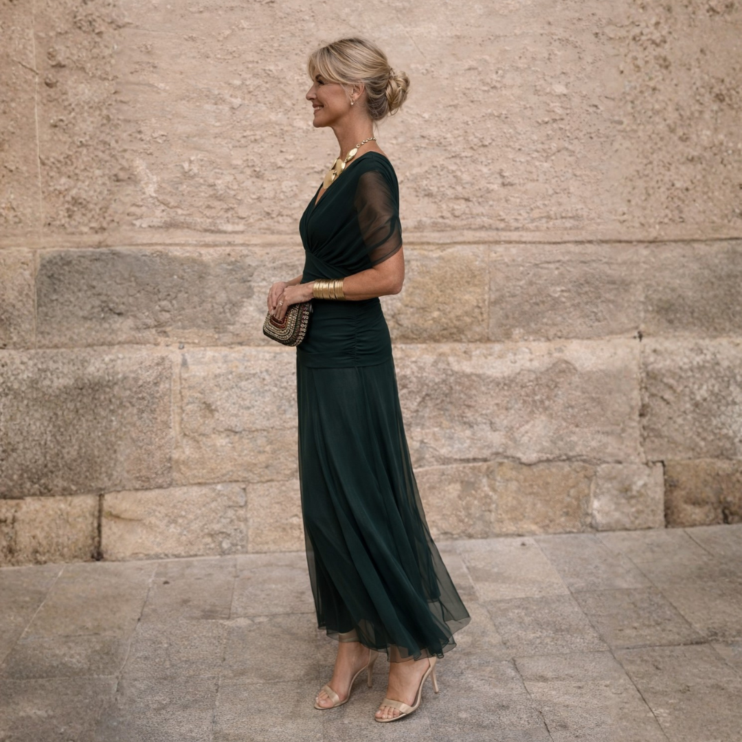 Josephine | Draped Wrap Maxi Dress