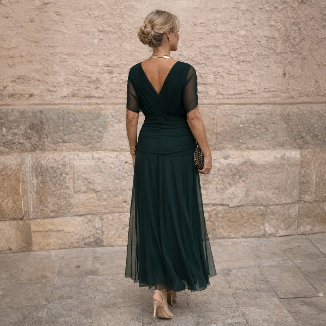 Josephine | Draped Wrap Maxi Dress