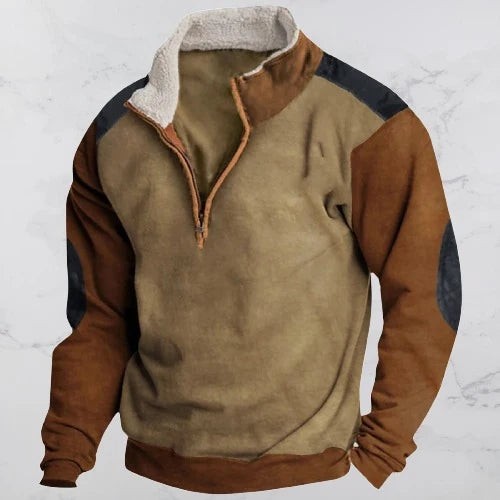 Rod | Fleece-Collar Quarter-Zip Sweatshirt
