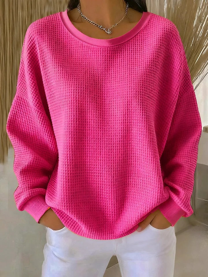 Camille | Oversized Waffle-Knit Sweater