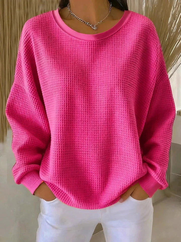 Ria | Comfortable Everyday Waffle-Knit Top
