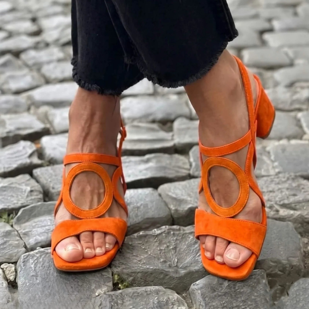 Scarlett | Cut-Out Block Heel Sandals