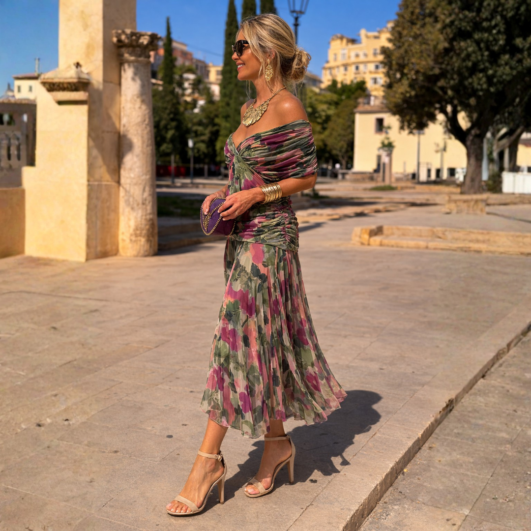 Josephine | Draped Wrap Maxi Dress