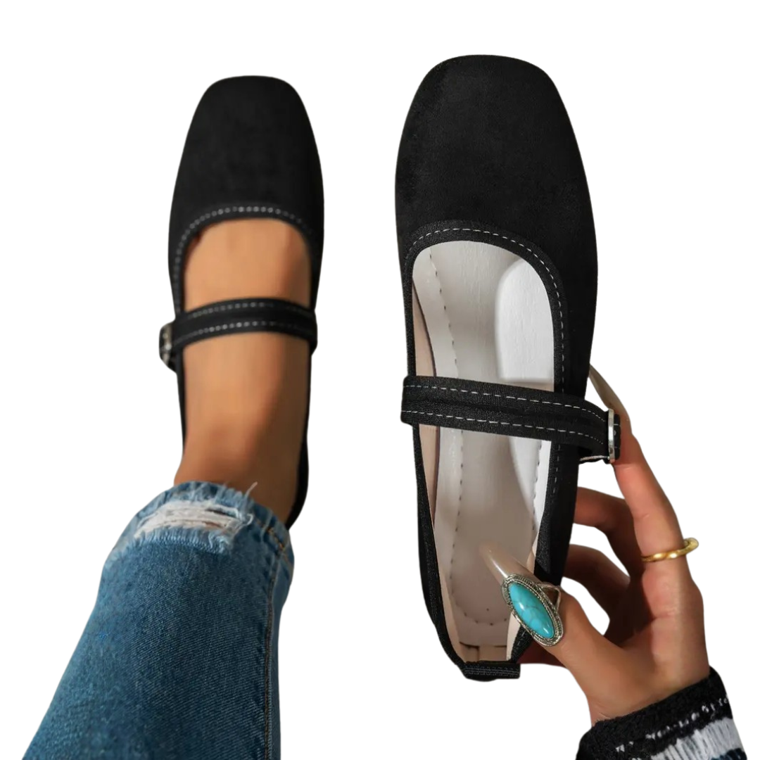 CECILE™ – Vintage Square Toe Mary Jane Shoes