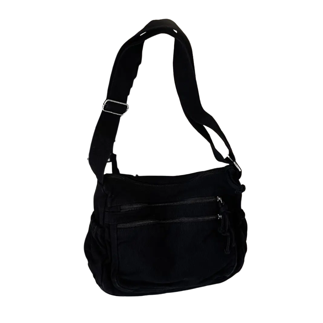 FRANKIE™ – Retro Multi-Pocket Canvas Crossbody Bag