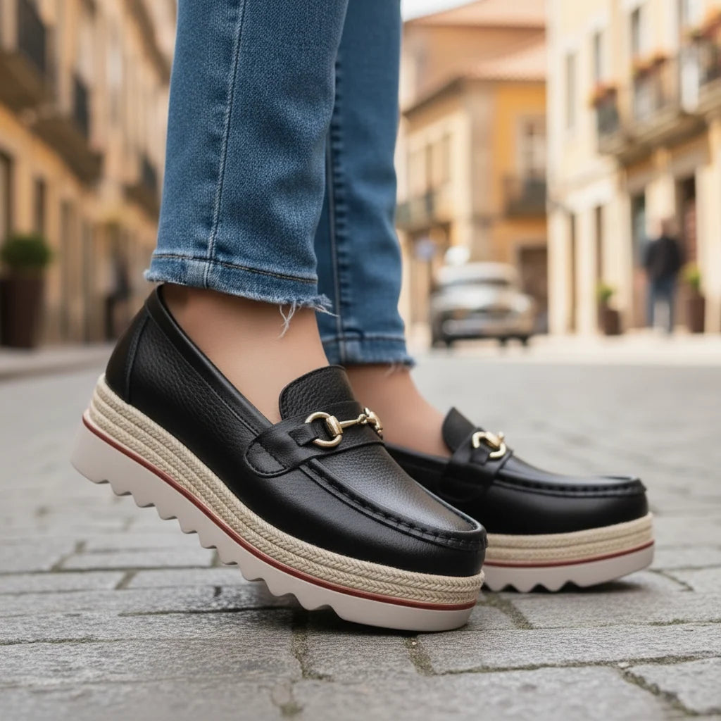 Lilac | Comfortable Everyday Wedge Loafers