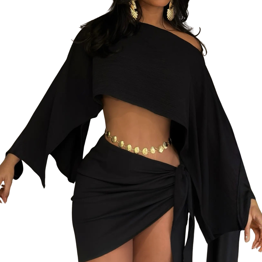SOLÈNE™ – Breezy Off-Shoulder Vacation Set
