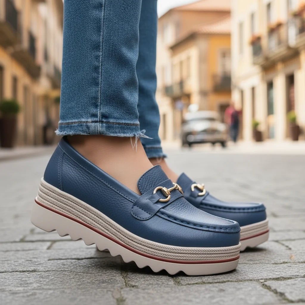 Lilac | Comfortable Everyday Wedge Loafers