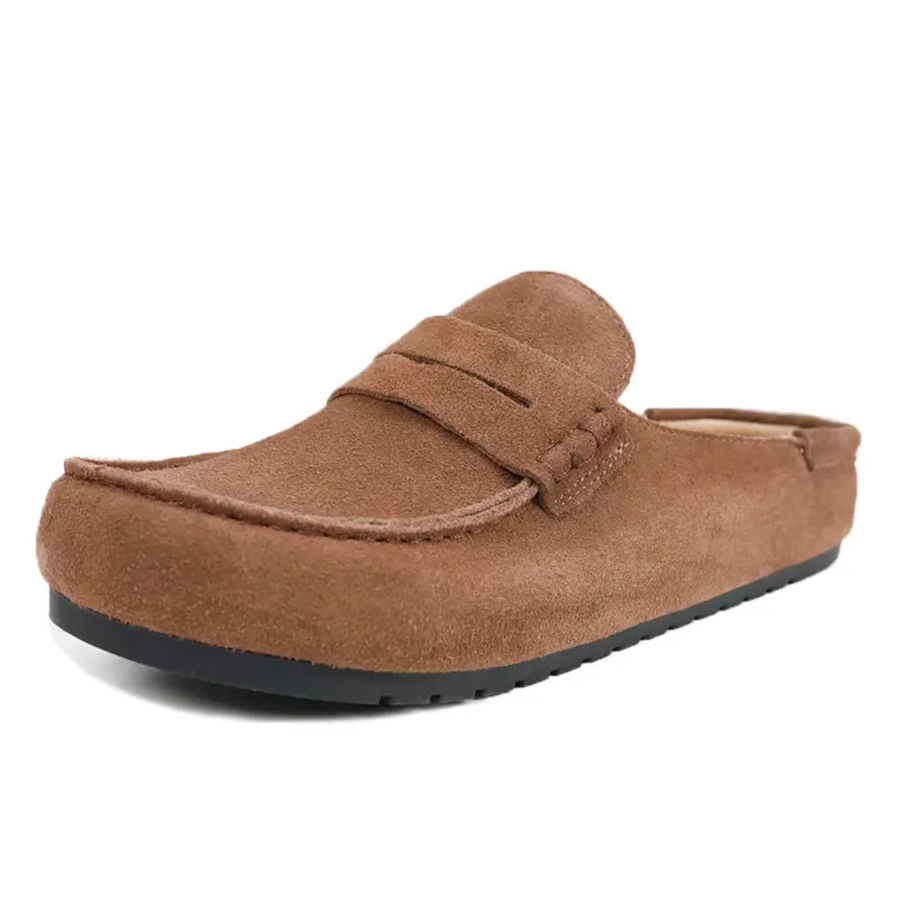 BIRDIE™ – Vintage Cork Footbed Loafer Clog Shoes