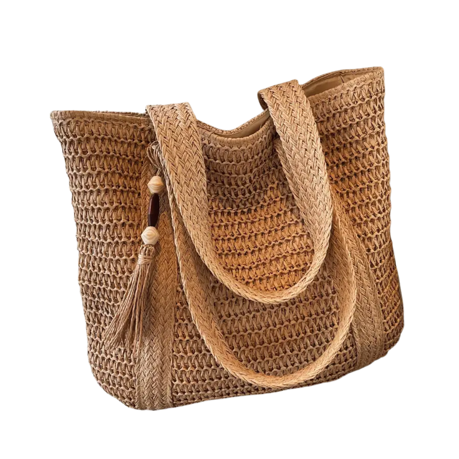 CAYO™ – Woven Fringe Large Capacity Straw Tote