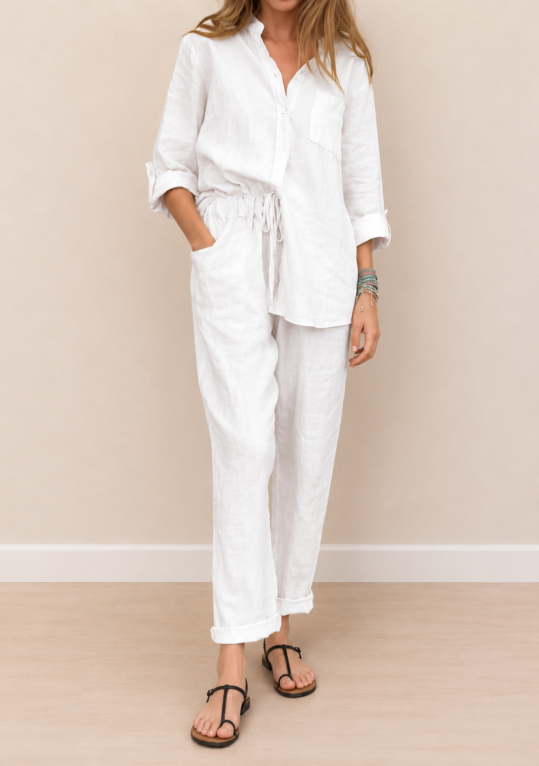 Florence | Textured Shirt & Trouser Co-ord Set