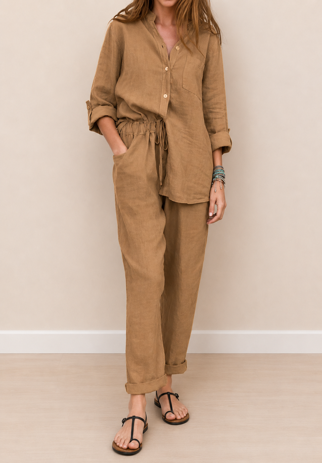 Florence | Textured Shirt & Trouser Co-ord Set