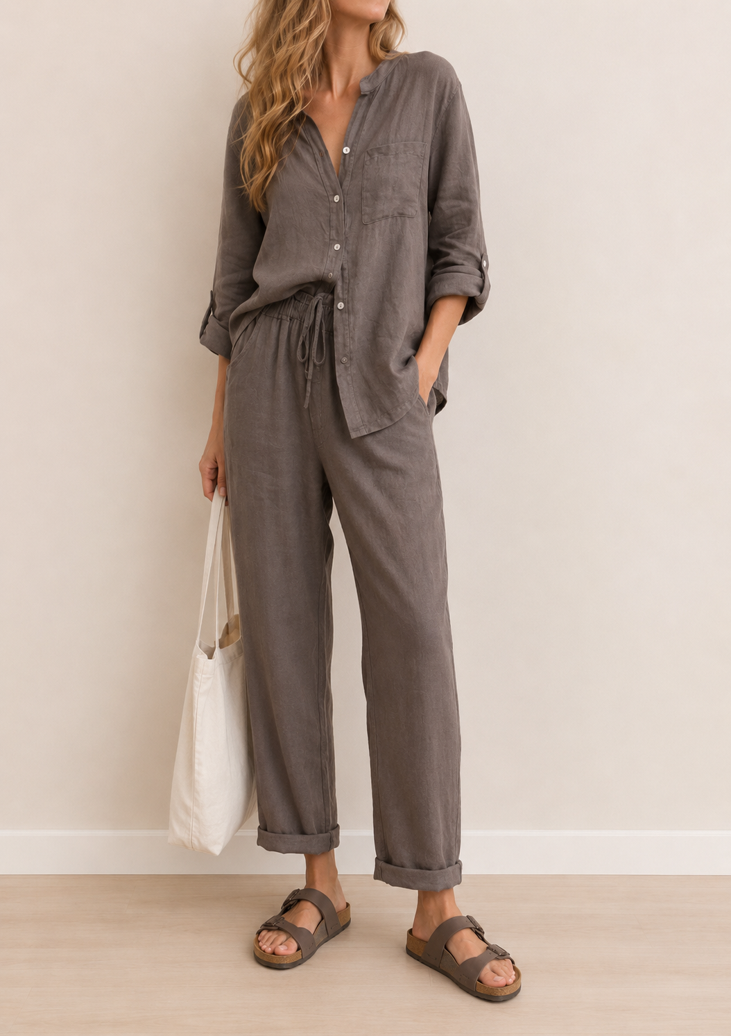 Florence | Textured Shirt & Trouser Co-ord Set