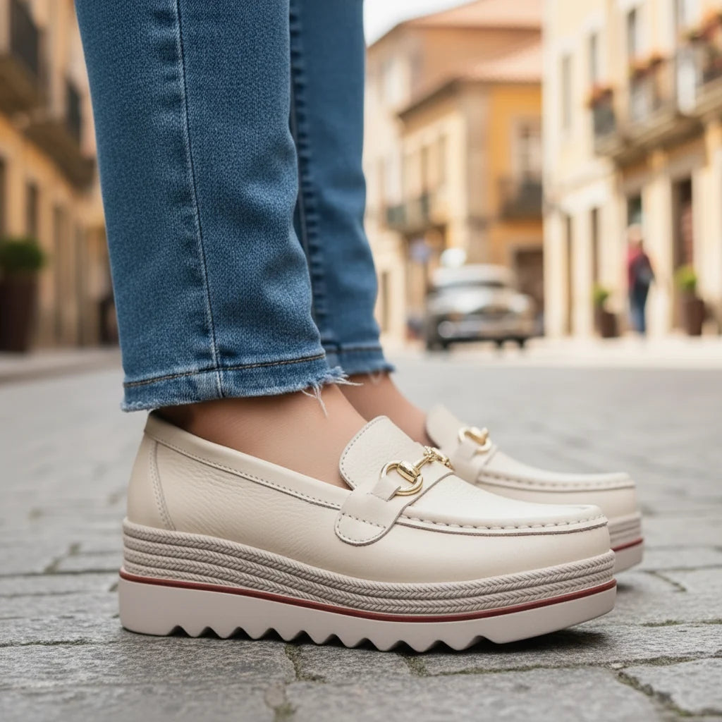 Lilac | Comfortable Everyday Wedge Loafers