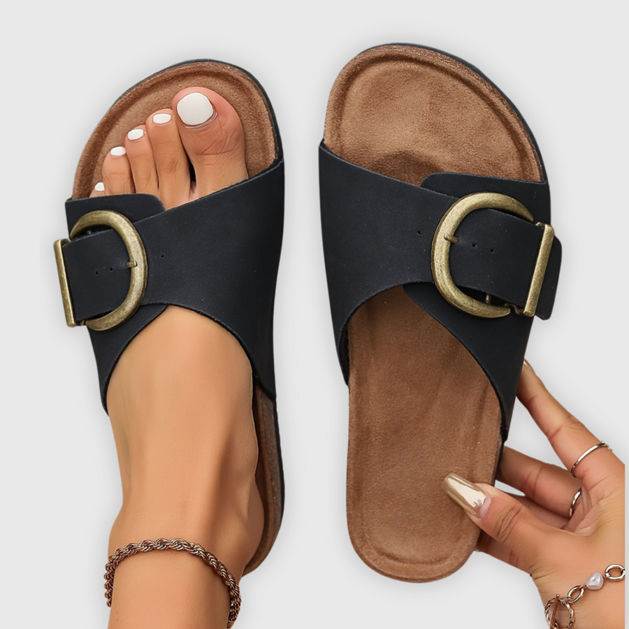 Amara | Buckle Detail Slides