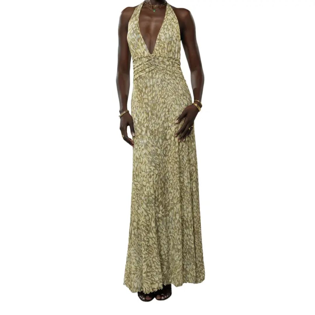 LORALEI™ – Floral Halter Backless Maxi Dress