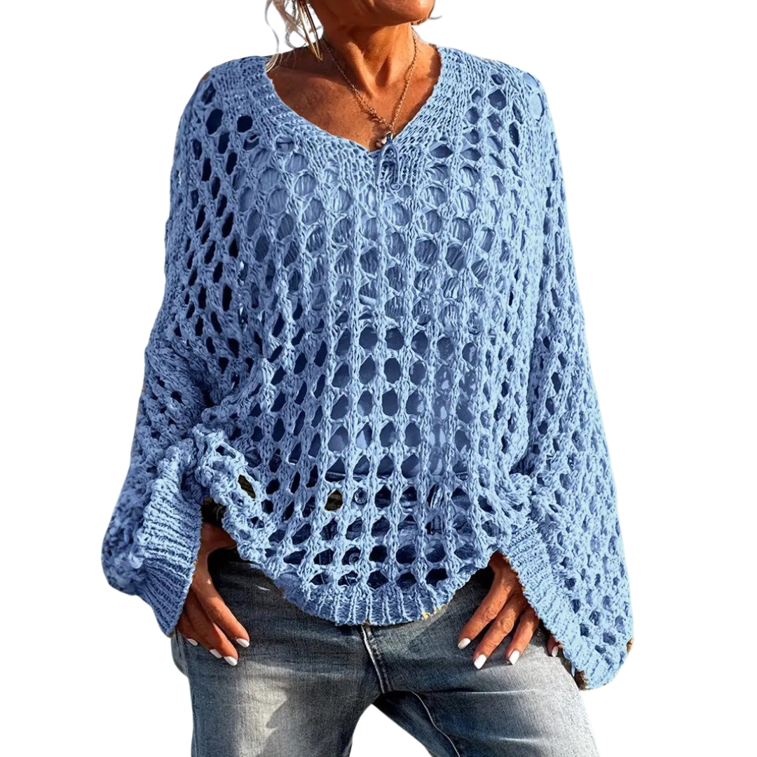 GRACIE™ – Relaxed Openwork Knit Sweater