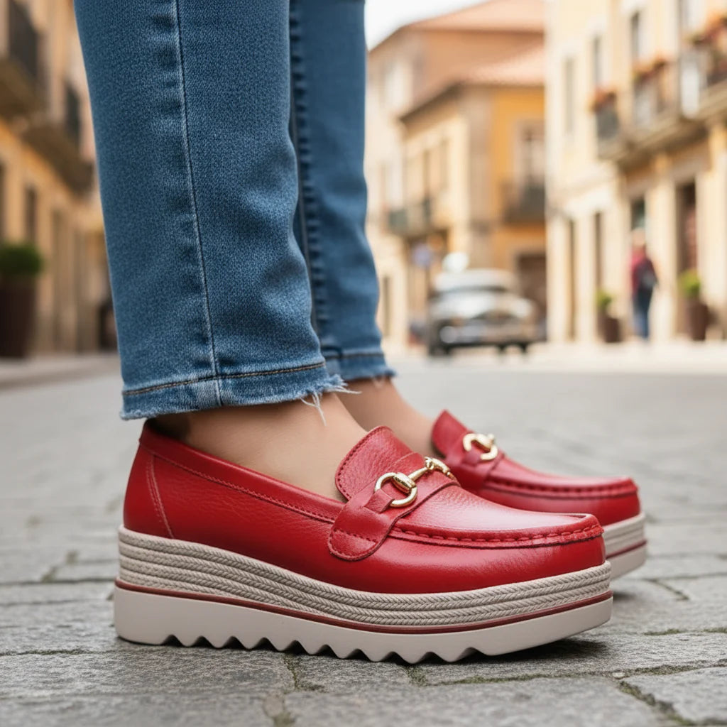 Lilac | Comfortable Everyday Wedge Loafers