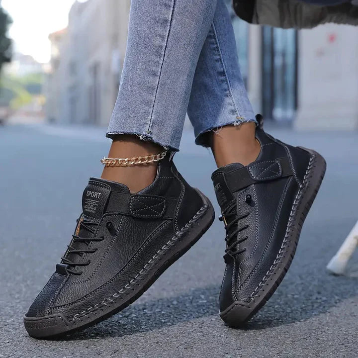 Rile | Handstitched Suede Trainers