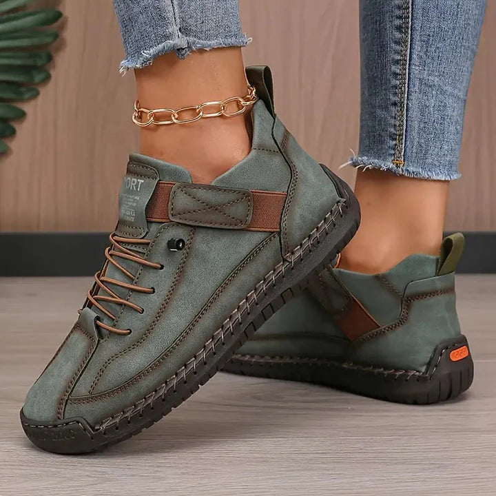 Rile | Handstitched Suede Trainers